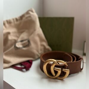 Authentic Brown Gucci Belt